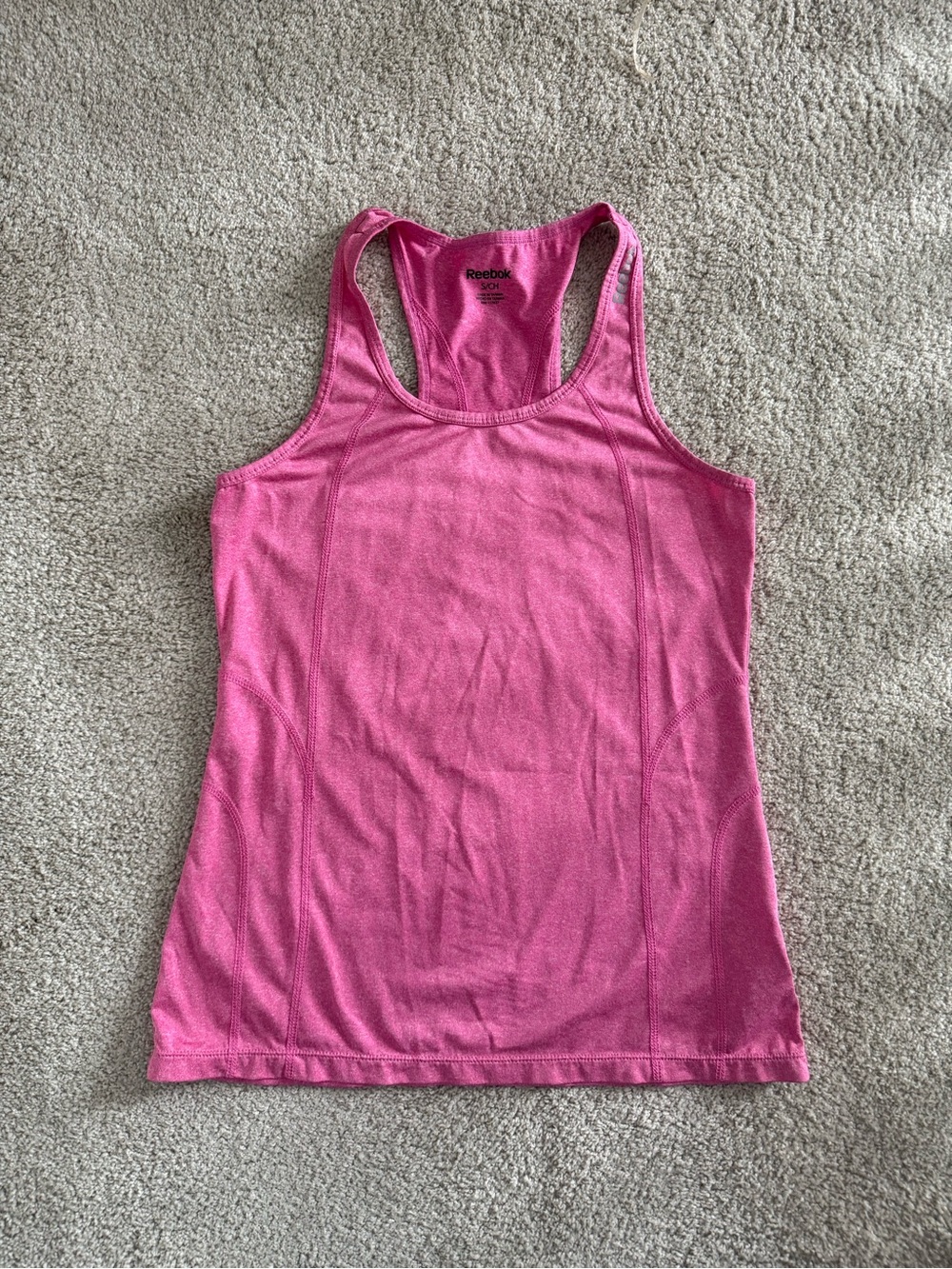 Reebok Women's Hot Pink Racerback Performance Tank